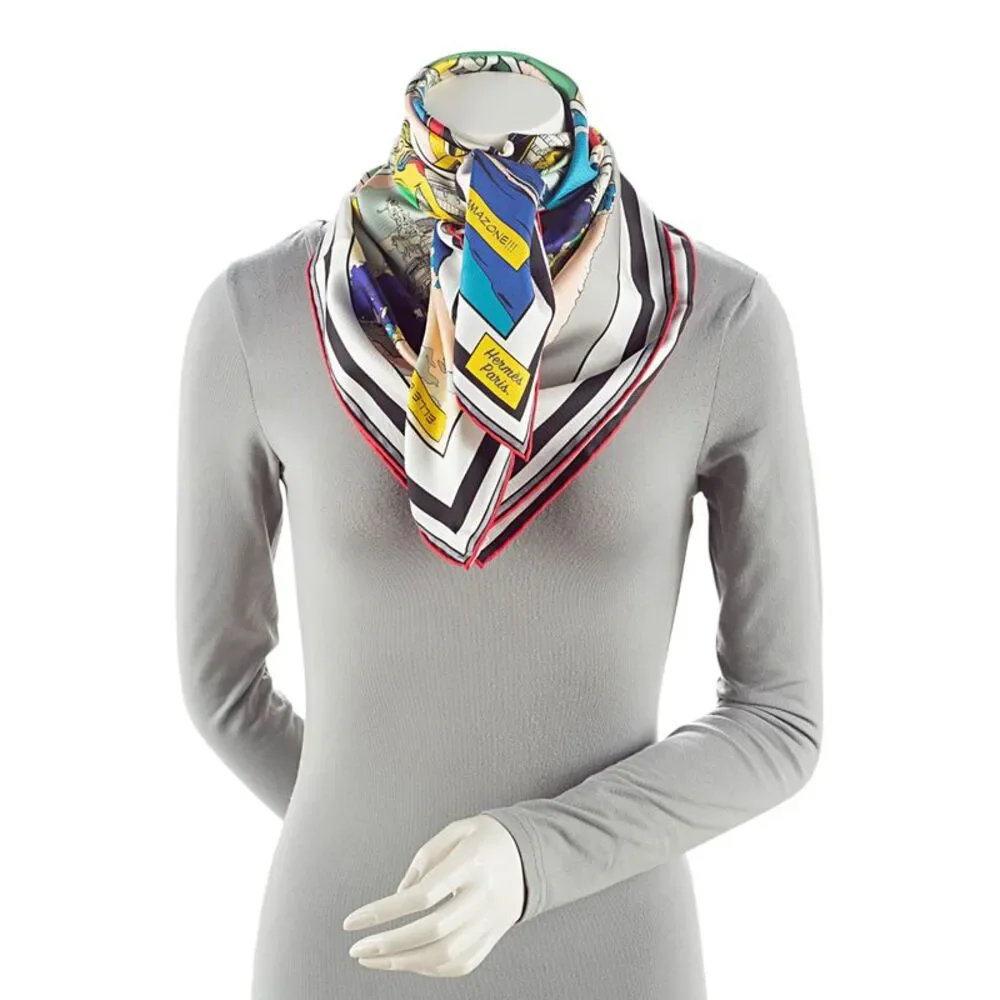 Hermes Silk Wow Double Face 90cm Scarf - Picture 3 of 6